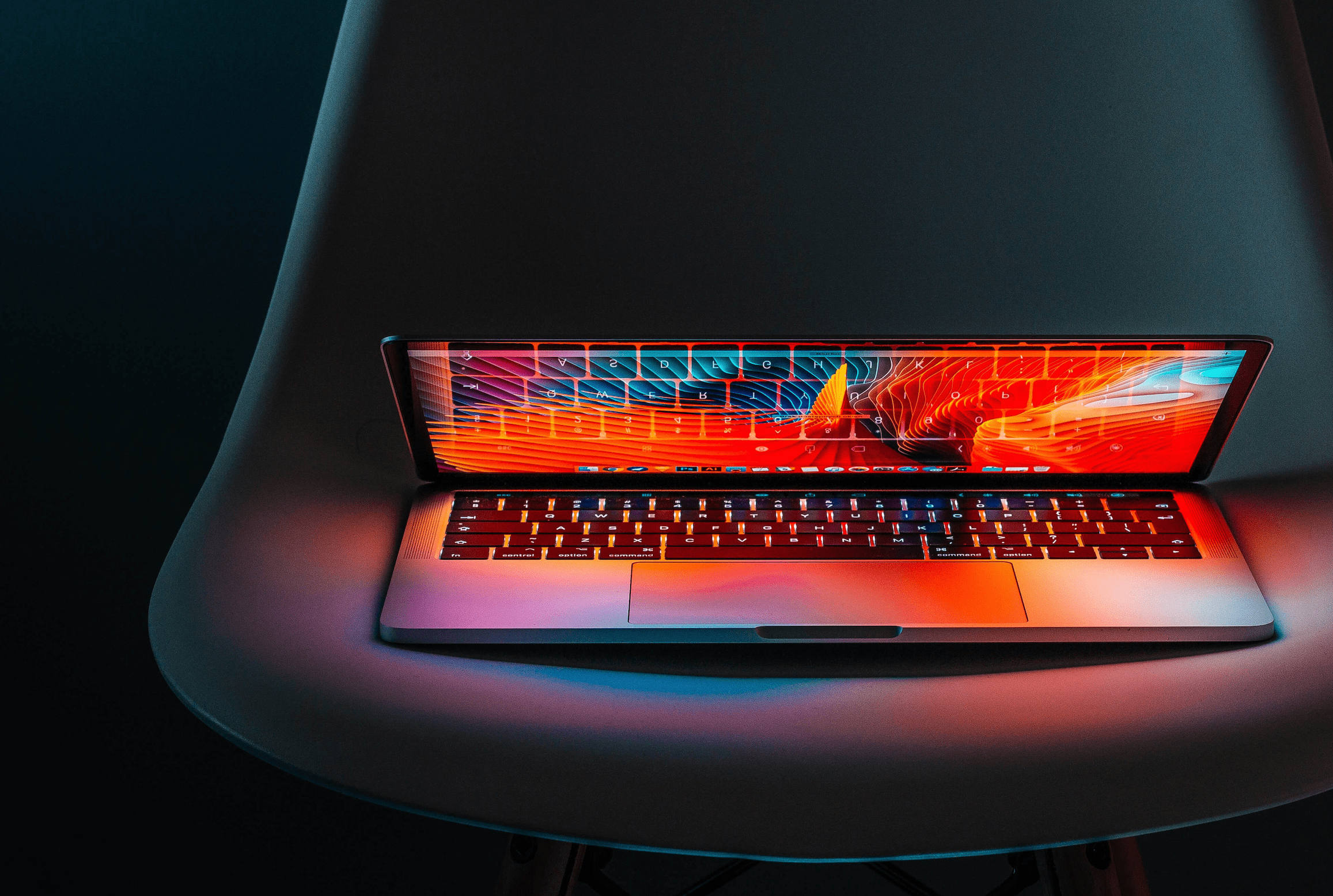 Creative web design workspace